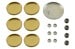 Freeze / Expansion Plug - 20 Piece Set - Brass - 390 / 427 / 428CJ - Repro - 1967 - 1970 Cougar / 1967 - 1970 Ford Mustang  31998,1967,1967 cougar,1967 mustang,1968,1968 cougar,1968 mustang,1969,1969 cougar,1969 mustang,1970,1970 cougar,1970 mustang,390,427,428,428cj,C7W,C7Z,C8W,C8Z,C9W,C9Z,D0W,D0Z,brass,cougar,expansion,ford,ford mustang,freeze,mercury,mercury cougar,mustang,plug,plugs,set,steel