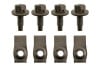 Bolts and J Nuts - Trunk Hinge / Deck Lid - Repro ~ 1967 - 1970 Mercury Cougar  1967,1967 cougar,1968,1968 cougar,1969,1969 cougar,1970,1970 cougar,C7W,C8W,C9W,D0W,cougar,mercury,mercury cougar,32017,bolts,deck,hardware,hinge,installation,j,kit,lid,nuts,repro,trunk