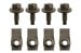 Bolts and J Nuts - Trunk Hinge / Deck Lid - Repro ~ 1967 - 1970 Mercury Cougar   1967,1967 cougar,1968,1968 cougar,1969,1969 cougar,1970,1970 cougar,C7W,C8W,C9W,D0W,cougar,mercury,mercury cougar,32017,bolts,deck,hardware,hinge,installation,j,kit,lid,nuts,repro,trunk