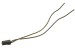 Wiring Pigtail - Under Hood Harness to Driver Side Horn - Used ~ 1967 - 1968 Mercury Cougar  32053,1967,1967 cougar,1968,1968 cougar,C7W,C8W,cougar,hand,harness,hood,horn,mercury,mercury cougar,driver,pigtail,ds,right,side,under,used,wire,wiring,14290