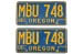 Licence Plates - Oregon - Original Blue and Yellow - PAIR - Restored ~ 1967 - 1973 Mercury Cougar / 1967 - 1973 Ford Mustang  32059,1964,1964 mustang,1965,1965 mustang,1966,1966 mustang,1967,1967 cougar,1967 mustang,1968,1968 cougar,1968 mustang,1969,1969 cougar,1969 mustang,1970,1970 cougar,1970 mustang,1971,1971 cougar,1971 mustang,1972,1972 cougar,1972 mustang,1973,1973 cougar,1973 mustang,C4Z,C5Z,C6Z,C7W,C7Z,C8W,C8Z,C9W,C9Z,D0W,D0Z,D1W,D1Z,D2W,D2Z,D3W,D3Z,blue,cougar,ford,ford mustang,licence,mercury,mercury cougar,mustang,oregon,original,pair,plates,restored,yellow
