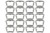 Accent Insert - Styled Steel Wheel - Stainless Steel - Set of 20 - Repro ~ 1969 - 1970 Mercury Cougar 1969,1969 cougar,1970,1970 cougar,accent,bezels,c9w,cougar,d0w,insert,inserts,mercury,mercury cougar,new,originals,polished,repro,reproduction,stainless,steel,styled,wheel,32066,kit,set,of,20,twenty