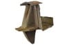 Rear Axle Bumper Bracket - Passenger Side - Used ~ 1967 - 1973 Mercury Cougar 1967,1967 cougar,1968,1968 cougar,1969,1969 cougar,1970,1970 cougar,1971,1971 cougar,1972,1972 cougar,1973,1973 cougar,C7W,C8W,C9W,D0W,D1W,D2W,D3W,axle,bracket,bumper,chassis,cougar,cushion,driver,mercury,mercury cougar,passenger,rear,used,32080