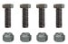 Bolt Kit - 3/8 Bolts - Front Sway Bar Clamps - Repro ~ 1967 - 1968 Mercury Cougar / 1967 - 1968 Ford Mustang  289,302,1967,1967 cougar,1968,1968 cougar,bar,c7w,c8w,cougar,front,handling,inch,mercury,mercury cougar,standard,sway,used,bar,32154,bolts,kit,clamp,clamps