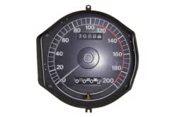 Export Speedometer - XR7 / Eliminator - Used ~ 1969 - 1970 Mercury Cougar  1969,1969 cougar,1970,1970 cougar,c9w,cougar,d0w,eliminator,mercury,mercury cougar,speedometer,used,xr7,kph,kilometers,per,hour,international,overseas,eaurope,eauropean,32180,wanted