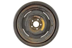 Spare Tire - Collapsible / Space Saver - F78 - 15 - Used ~ 1970 - 1973 Mercury Cougar / 1970 - 1973 Ford Mustang  1970,1970 cougar,1970 mustang,1971,1971 cougar,1971 mustang,1972,1972 cougar,1972 mustang,1973,1973 cougar,1973 mustang,D0W,D0Z,D1W,D1Z,D2W,D2Z,D3W,D3Z,collapsible,cougar,donut,f78,f78-15,f78x15,ford,goodyear,ford mustang,mercury,mercury cougar,mustang,saver,space,spare,32187
