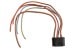 Wiring Pigtail - Under Dash Harness to Heater Switch - w/ A/C - Used ~ 1971 - 1973 Mercury Cougar     14401,1971,1971 cougar,1972,1972 cougar,1973,1973 cougar,32445,D1W,D2W,D3W,a/c,ac,air,air conditioning,conditioning,cougar,dash,harness,heater,mercury,mercury cougar,pig,pigtail,repair,switch,tail,under,used,wire,wiring,blower