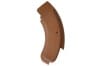 Seat Hinge Cover - Left Side  - MEDIUM BROWN / GINGER - Used ~ 1971 - 1973 Mercury Cougar / 1971 - 1973 Ford Mustang D1ZB-6561634,D1ZB-6561635,1971,1971 cougar,1971 mustang,1972,1972 cougar,1972 mustang,1973,1973 cougar,1973 mustang,cougar,covers,d1w,d1z,d2w,d2z,d3w,d3z,ford,ford mustang,hinge,mercury,mercury cougar,mustang,new,repro,reproduction,seat,used,right,left,32462,medium,brown,ginger