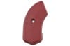 Seat Hinge Cover - Driver Side Inner  - RED - Used ~ 1967 Mercury Cougar / 1967 Ford Mustang C5ZB-6561692,C5ZB-6561693,C7WB-6561694,C7WB-6561695,1967,1967 cougar,1967 mustang,cougar,covers,c7w,c7z,ford,ford mustang,hinge,mercury,mercury cougar,mustang,seat,used,right,left,32481,red,inner,outer,driver,passenger