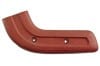 Seat Hinge Cover - Passenger Side Outer  - RED - Used ~ 1967 Mercury Cougar 