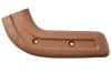 Seat Hinge Cover - Passenger Side Outer  - SADDLE - Used ~ 1967 Mercury Cougar