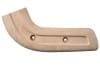 Seat Hinge Cover - Passenger Side Outer  - PARCHMENT - Used ~ 1967 Mercury Cougar 