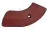 Seat Hinge Cover - Passenger Side Inner - RED - Used ~ 1968 - 1970 Mercury Cougar / 1968 - 1969 Ford Mustang