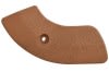 Seat Hinge Cover - Driver Side Inner  - SADDLE- Used ~ 1968 - 1969 Mercury Cougar / 1968 Ford Mustang C8ZB-6561694,C8ZB-6561692,C8ZB-6561693,C8ZB-6561695,1969,1970,1968,1968 cougar,1968 mustang,cougar,covers,c8w,c8z,c9z,c9w,d0z,d0w,ford,hinge,mercury,mercury cougar,seat,used,right,left,32537,saddle,inner,outer,passenger,driver