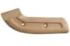 Seat Hinge Cover - Passenger Side Outer - NUGGET GOLD - Used ~ 1968 - 1969 Mercury Cougar / 1968 - 1969 Ford Mustang C8ZB-6561694,C8ZB-6561692,C8ZB-6561693,C8ZB-6561695,1969,1970,1968,1968 cougar,1968 mustang,cougar,covers,c8w,c8z,c9z,c9w,d0z,d0w,ford,hinge,mercury,mercury cougar,seat,used,right,left,32546,nugget gold,inner,outer,passenger,driver