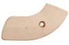 Seat Hinge Cover - Passenger Side Inner  - WHITE - Used ~ 1968 - 1970 Mercury Cougar / 1968 - 1970 Ford Mustang C8ZB-6561694,C8ZB-6561692,C8ZB-6561693,C8ZB-6561695,1969,1970,1968,1968 cougar,1968 mustang,cougar,covers,c8w,c8z,c9z,c9w,d0z,d0w,ford,hinge,mercury,mercury cougar,seat,used,right,left,32548,white,parchment,inner,outer,passenger,driver