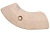 Seat Hinge Cover - Driver Side Inner - WHITE - Used ~ 1968 - 1970 Mercury Cougar / 1968 - 1970 Ford Mustang C8ZB-6561694,C8ZB-6561692,C8ZB-6561693,C8ZB-6561695,1969,1970,1968,1968 cougar,1968 mustang,cougar,covers,c8w,c8z,c9z,c9w,d0z,d0w,ford,hinge,mercury,mercury cougar,seat,used,right,left,32549,white,parchment,inner,outer,passenger,driver