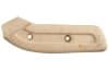 Seat Hinge Cover - Passenger Side Outer - WHITE - Used ~ 1968 - 1970 Mercury Cougar / 1968- 1970 Ford Mustang C8ZB-6561694,C8ZB-6561692,C8ZB-6561693,C8ZB-6561695,1969,1970,1968,1968 cougar,1968 mustang,cougar,covers,c8w,c8z,c9z,c9w,d0z,d0w,ford,hinge,mercury,mercury cougar,seat,used,right,left,32550,white,parchment,inner,outer,passenger,driver