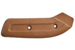 Seat Hinge Cover - Driver Side Outer - GINGER - Used ~ 1970 Mercury Cougar / 1970 Ford Mustang  D0ZB-6561694,C8ZB-6561692,C8ZB-6561693,D0ZB-6561695,1969,1970,1968,1968 cougar,1968 mustang,cougar,covers,c8w,c8z,c9z,c9w,d0z,d0w,ford,hinge,mercury,mercury cougar,seat,used,right,left,32559,ginger,inner,outer,passenger,driver