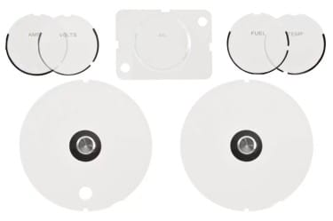 Gauge Lens Set - XR7 - Repro ~ 1968 Mercury Cougar  33811,1968,1968 cougar,C8W,volts,amp,amps,cougar,fuel,gas,gauge,gauges,kit,lens,mercury,mercury cougar,new,oil,repro,reproduction,set,speed,speedo,speedometer,standard,std,temp,temperature,dash,gauge,lens,dash,indicator,light,lens,insert,frame,backlit,plastic,turn,signal,directional,arrow,idiot,light,lite,warning,light,illuminated,courtesy,lights,map,light,gauge,lense,plastic,lens,gauge,cover