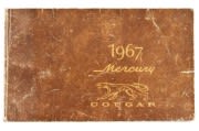 Owners Manual - Used ~ 1967 Mercury Cougar   1967,1967 cougar,c7w,cougar,manual,mercury,mercury cougar,USED,owners,repro,reproduction,book, booklet, diagram, pamphlet, flyer, guide, schematic, diagnostic, brochure,34304