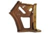 Interior Quarter Panel - Driver Side - Used ~ 1969 - 1970 Mercury Cougar c9w,d0w,cougar,1969,1970,interior,panel,cut,driver,passenger,quarter,regulator,side,used,C9WY-6527871-A,34330