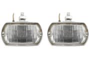 Fog Light - XR7G - Lucas Square 8 Light - Grade A - PAIR - Used ~ 1968 Mercury Cougar XR7-G  1968,1968 cougar,c8w,cougar,fog,light,lights,lucas,mercury,mercury cougar,square,used,xr7,xr7g,34347,grade,a,grade a,pair