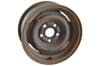 Stamped Steel Wheel - 14 X 6 - Shallow Backspace - Small Center Hub - Used ~ 1968 - 1970 Mercury Cougar / 1968 - 1970 Ford Mustang 1968,1968 cougar,1968 mustang,1969,1969 cougar,1969 mustang,1970,1970 cougar,1970 mustang,c8w,c8z,c8zz,c9w,c9z,cougar,d0w,d0z,ford,ford mustang,inch,mercury,mercury cougar,mustang,stamped,steel,stock,used,wheel,34357