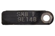 Identification Tag - SMB-F -Steering Gear Box - 9E14 Date - Used ~ 1967 - 1970 Mercury Cougar / 1967 - 1970 Ford Mustang  1967,1967 cougar,1967 mustang,1968,1968 cougar,1968 mustang,1969,1969 cougar,1969 mustang,1970,1970 cougar,1970 mustang,smb,smb-f,c7w,c7z,c8w,c8z,c9w,c9z,cougar,d0w,d0z,ford,ford mustang,mercury,mercury cougar,mustang,steering,used,34368,tag,identification,competition,handling,boss,gt