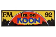 Replica 1970s KGON Bumper Sticker - Repro ~ 1967 - 1973 Mercury Cougar / 1967 - 1973 Ford Mustang 30920-clone1 1967,1967 cougar,1968,1968 cougar,1969,1969 cougar,1970,1970 cougar,1971,1971 cougar,1972,1972 cougar,1973,1973 cougar,C7W,C8W,C9W,D0W,D1W,D2W,D3W,classic,coast,cougar,decal,mercury,mercury cougar,repro,reproduction,sticker,west,rock,defenders,of,rock,92.3,KGON,ROCKS,bumper,decal,14414,replica
