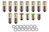 LED Bulbs - Dash Lights - Set of 14 - XR7 - Repro ~ 1967 - 1968 Mercury Cougar 1967,1967 cougar,1968,1968 cougar,bright,c7w,c8w,cluster,color,cougar,dash,factory,gauge,led,light,mercury,mercury cougar,new,interior,bulb,repro,kit,package,bulb,plasma,diode,indicator,arrow,green,red,clear,white,upgrade,cluster,clock,xr7,base,youtube,video,lite,light,emmiting,34420