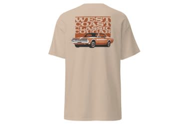 T-Shirt - 1967 Retro Style - Tan - New  1967,1967 cougar,1968,1968 cougar,1969,1969 cougar,1970,1970 cougar,1971,1971 cougar,1972,1972 cougar,1973,1973 cougar,C7W,C8W,C9W,D0W,D1W,D2W,D3W,cotton,cougar,mercury,mercury cougar,new,shirt,style,t,t shirt,t-shirt,tee,type,3xlarge,3xl,extra,large,edition,crew,apparel,apparel,tshirt,gray,sketch,drawing,tan,style,34451,triple