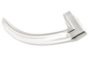Vinyl Top Moulding - Small Rear - Driver Side - Restored ~ 1971 - 1973 Mercury Cougar  34458,driver,1971,1971 cougar,1972,1972 cougar,1973,1973 cougar,D1W,D2W,D3W,aluminum,body,corner,cougar,d1wb-65550416-aa,d1wy-65423a19-a,exterior,mercury,mercury cougar,molding,moulding,passenger,rear,roof,side,small,top,trim,vinyl,restored,rechromed,34458