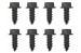 Screws - Front Fender Splash Shield - SET OF 8 - Repro ~ 1969 - 1970 Mercury Cougar / 1969 - 1970 Ford Mustang 1001067,f2d24 1969,1969 cougar,1969 mustang,1970,1970 cougar,1970 mustang,c9w,c9z,cougar,d0w,d0z,fender,ford,ford mustang,front,mercury,mercury cougar,mustang,new,repro,reproduction,screws,set,shield,splash,41067