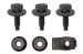 Fastener Kit - License Plate Bracket - Repro ~ 1969 - 1970 Mercury Cougar / 1969 - 1970 Ford Mustang 1001081,f2d37 1969,1969 cougar,1969 mustang,1970,1970 cougar,1970 mustang,bracket,c9w,c9z,cougar,d0w,d0z,fastener,ford,ford mustang,kit,license,mercury,mercury cougar,mounting,mustang,new,plate,repro,reproduction,41081