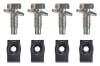 Front Bumper Guard Bolts & J Nuts - Repro ~ 1967 - 1968 Mercury Cougar 1967,1967 cougar,1968,1968 cougar,bolts,bumper,c7w,c8w,cougar,front,guard,kit,mercury,mercury cougar,mounting,new,nuts,repro,reproduction,41120