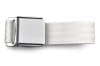 Seat Belt - WHITE - Repro ~ 1967 - 1973 Mercury Cougar / 1967 - 1973 Ford Mustang 1967,1967 cougar,1967 mustang,1968,1968 cougar,1968 mustang,1969,1969 cougar,1969 mustang,1970,1970 cougar,1970 mustang,1971,1971 cougar,1971 mustang,1972,1972 cougar,1972 mustang,1973,1973 cougar,1973 mustang,belt,buckle,c7w,c7z,c8w,c8z,c9w,c9z,chrome,cougar,d0w,d0z,d1w,d1z,d2w,d2z,d3w,d3z,ford,ford mustang,mercury,mercury cougar,mustang,new,repro,reproduction,seat,white,41832