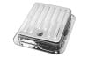 Transmission Pan - Chrome - C-4 - w/ Drain Plug - Repro ~ 1967 - 1969 Mercury Cougar / 1967 - 1969 Ford Mustang