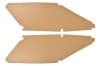 Sail Panels - Interior - GOLD - Economy - Repro ~ 1969 - 1970 Mercury Cougar 1969,1969 cougar,1970,1970 cougar,c9w,cougar,d0w,gold,head,headliner,interior,liner,mercury,mercury cougar,new,panels,repro,reproduction,sail,economy,42096,fabric,interior,roof,liner,xr7
