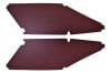 Sail Panels - Interior - MAROON - Economy - Repro ~ 1969 - 1970 Mercury Cougar 1969,1969 cougar,1970,1970 cougar,c9w,cougar,d0w,head,headliner,interior,liner,maroon,mercury,mercury cougar,new,panels,repro,reproduction,sail,economy,42099,fabric,interior,roof,liner,xr7