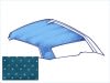 Headliner - Perforated - Standard - MEDIUM BLUE - Repro ~ 1971 - 1973 Mercury Cougar 1971,1971 cougar,1972,1972 cougar,1973,1973 cougar,blue,cougar,d1w,d2w,d3w,head,headliner,liner,medium,mercury,mercury cougar,new,perforated,repro,reproduction,standard,42287,fabric,interior,roof,liner,xr7
