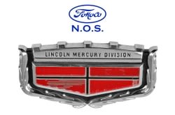 Emblem - Fuel Door - Mercury Crest - NOS ~ 1969 - 1970 Mercury Cougar 1002372 1969,1969 cougar,1970,1970 cougar,c9w,cougar,crest,d0w,door,emblem,fuel,gas,mercury,mercury cougar,new,new old stock,nos,old,stock,wanted,42372