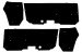 Vapor Barrier Kit / Watershield - Door - Repro ~ 1967 - 1968 Mercury Cougar 5111,1000111,l2c1,seal 1967,1967 cougar,1968,1968 cougar,barrier,c7w,c8w,cougar,door,kit,mercury,mercury cougar,new,repro,reproduction,vapor,watershield,water,shield,25965