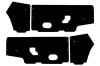 Vapor Barrier Kit / Watershield - Door - Coupe - Repro ~ 1969 - 1970 Mercury Cougar 1969,1969 cougar,1970,1970 cougar,barrier,c9w,cougar,coupe,d0w,door,kit,mercury,mercury cougar,new,repro,reproduction,vapor,watershield,water,shield,25966