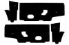 Watershield Vapor Barrier Kit - Door - Convertible - Repro ~ 1969 - 1970 Mercury Cougar 1969,1969 cougar,1970,1970 cougar,barrier,c9w,convertible,cougar,d0w,door,kit,mercury,mercury cougar,new,repro,reproduction,vapor,watershield,water,shield,25969