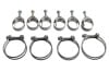 Wittek - 302 / 351 - Tower Hose Clamp Kit - CONCOURS - w/ Date Stamp - Set of 10 - Repro ~ 1973  Mercury Cougar / Ford Mustang 1973,1973 cougar,1973 mustang,302,351,clamp,concours,concours correct,correct,cougar,d3w,d3z,date,date stamp,ford,ford mustang,hose,kit,mercury,mercury cougar,mustang,new,reproduction,set,stamp,tower,wittek,52308