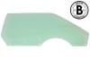 Door Glass - TINT - Passenger Side - POWER - Grade B - Used ~ 1971 - 1973 Mercury Cougar / 1971 - 1973 Ford Mustang 1971,1971 cougar,1971 mustang,1972,1972 cougar,1972 mustang,1973,1973 cougar,1973 mustang,cougar,d1w,d1z,d2w,d2z,d3w,d3z,door,ford,ford mustang,glass,grade,mercury,mercury cougar,mustang,passenger,power,side,tinted,used,passenger,passengers,passengers,side,11188