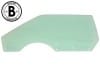 Door Glass - TINT - Driver Side - POWER - Grade B - Used ~ 1971 - 1973 Mercury Cougar / 1971 - 1973 Ford Mustang 1971,1971 cougar,1971 mustang,1972,1972 cougar,1972 mustang,1973,1973 cougar,1973 mustang,cougar,d1w,d1z,d2w,d2z,d3w,d3z,door,driver,ford,ford mustang,glass,grade,mercury,mercury cougar,mustang,power,side,tinted,used,driver,drivers,drivers,11189,left