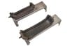 Support Brackets - Radiator - Lower - Pair - Used ~ 1971 - 1973 Mercury Cougar / 1971 - 1973 Ford Mustang D0OB-8052,D0OZ-8052-A,D0OB-8B381,D0OZ-8052-B,1971,1971 cougar,1971 mustang,1972,1972 cougar,1972 mustang,1973,1973 cougar,1973 mustang,D1W,D1Z,D2W,D2Z,D3W,D3Z,bracket,brackets,cougar,cyclone,fairlane,ford,ford mustang,lower,mercury,mercury cougar,montego,mount,mounts,mustang,pair,radiator,ranchero,saddle,torino,driver,drivers,drivers,passenger,passengers,passengers,side,58537
