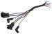 Wiring Pigtail - Under Dash Harness - Leads to Oil Pressure Guage / Lights - Used ~ 1967 - 1968 Mercury Cougar XR7 6521547 1967,1967 cougar,1968,1968 cougar,c7w,c8w,cougar,dash,guage,harness,lead,light,loom,main,mercury,mercury cougar,oil,pigtail,plug,pressure,repair,under,used,wiring,xr7,15645